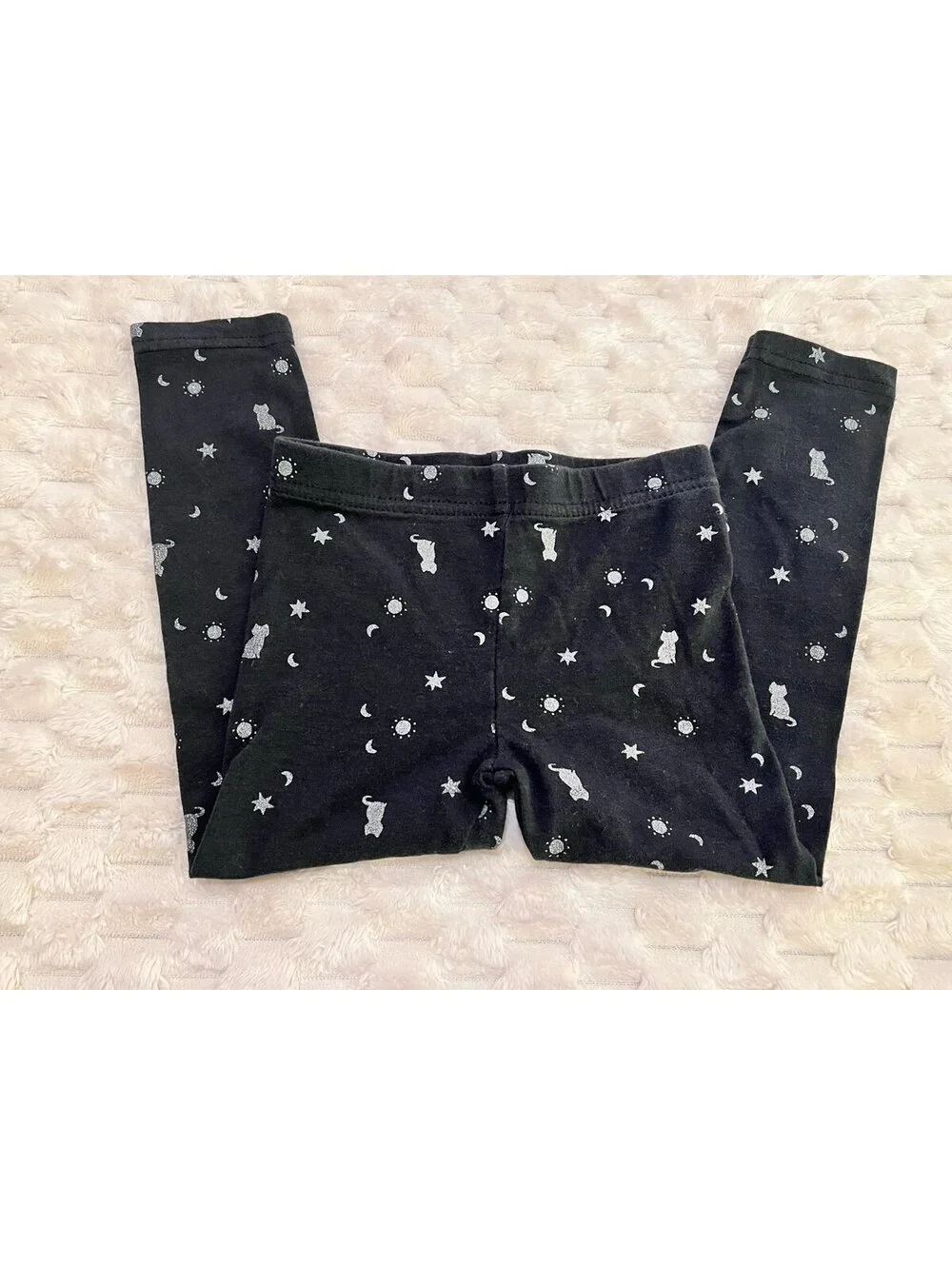 Carter’s Toddler Girl (3T) Black Halloween Patterned Leggings